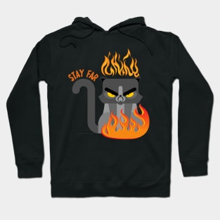 Stay Far (Angry Cat) Hoodie